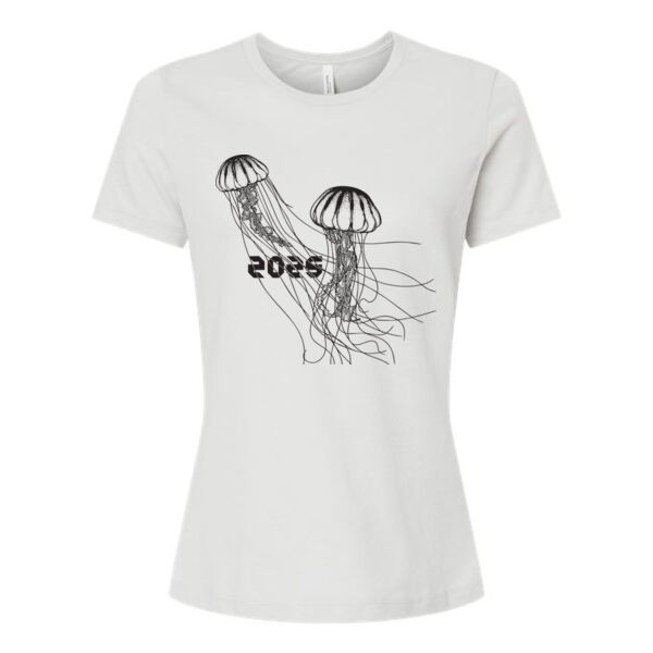 BELLA + CANVAS - Women’s Relaxed Fit Heather CVC Tee - Printed Logos Thumbnail