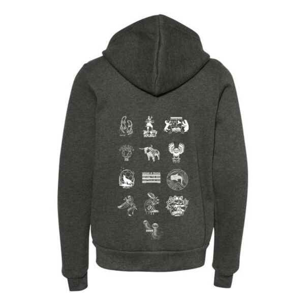 Bella + Canvas - Youth Sponge Fleece Full-Zip Hoodie Sweatshirt - Printed Logos Thumbnail