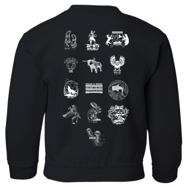 Gildan - Youth Heavy Blend™ Crewneck Sweatshirt - Printed Logos Thumbnail